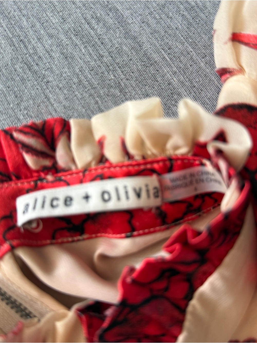 Alice + Olivia Regan Fil Coupé Chiffon Mini Dress size 4, NEW! - Picture 7 of 10